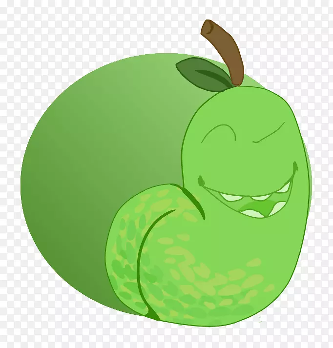海龟绿蜗牛苹果水果龟