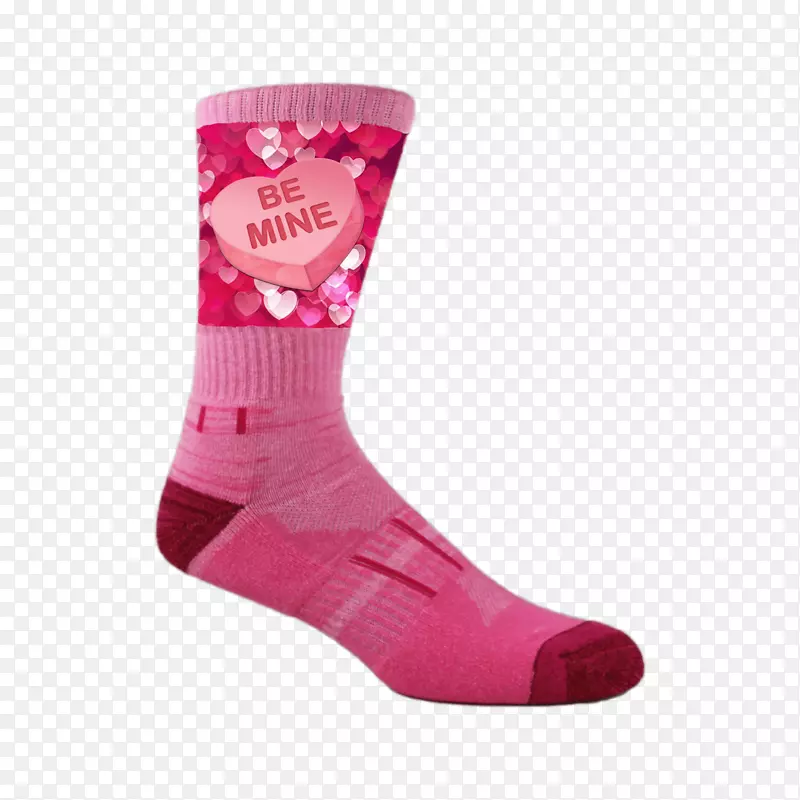粉红色m产品袜子‘-情人节装饰材料