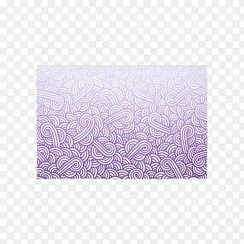 长方形垫子-紫色梯度海报