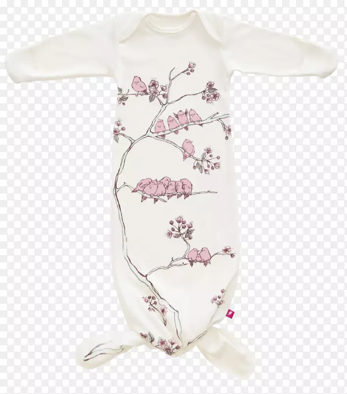 睡袋袖套婴儿服装围裙樱桃材质