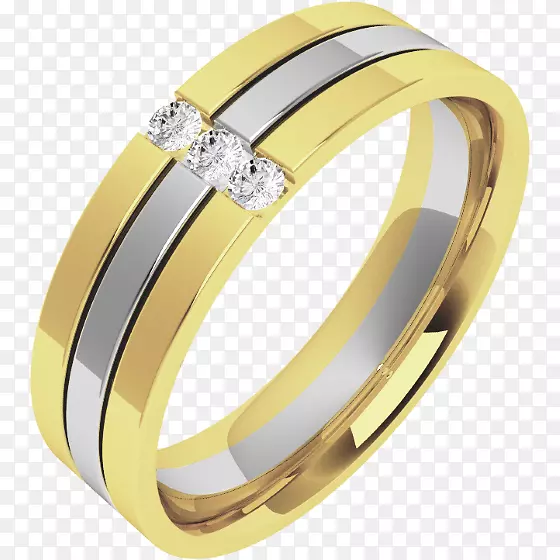 婚戒钻石切割订婚戒指-男性扁平材料