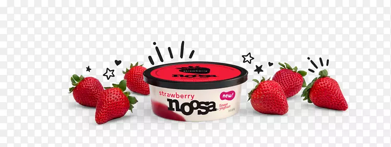 草莓营养事实标签Noosa酸奶-草莓风味