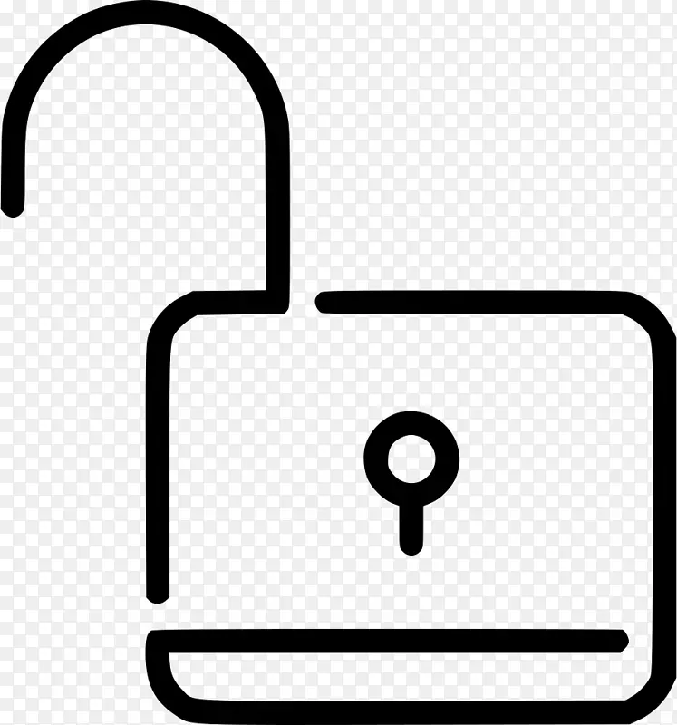 挂锁计算机图标计算机安全可伸缩图形.挂锁