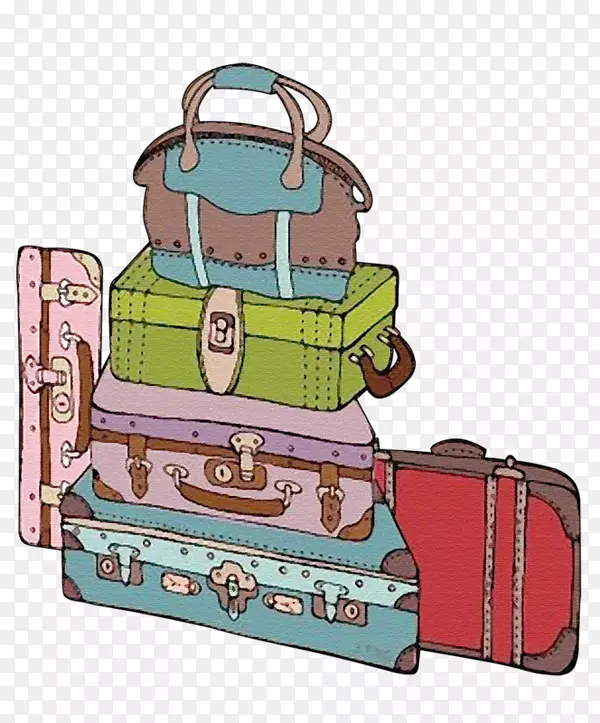 产品设计行李-旧行李箱