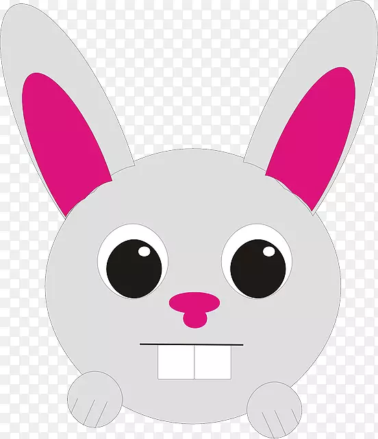 兔子剪贴画，兔眼，形象-商业广告