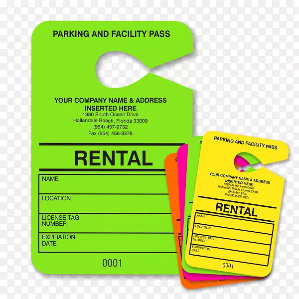停车保护-快速打印品牌字体-许可证工作模板