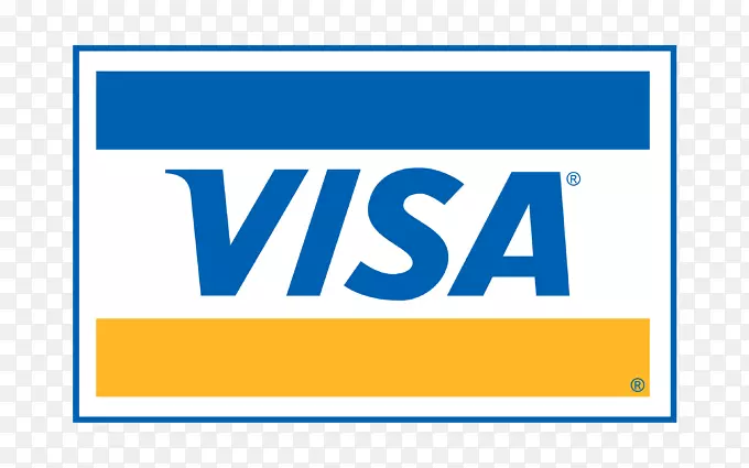 签证借记信用卡徽标付款-签证