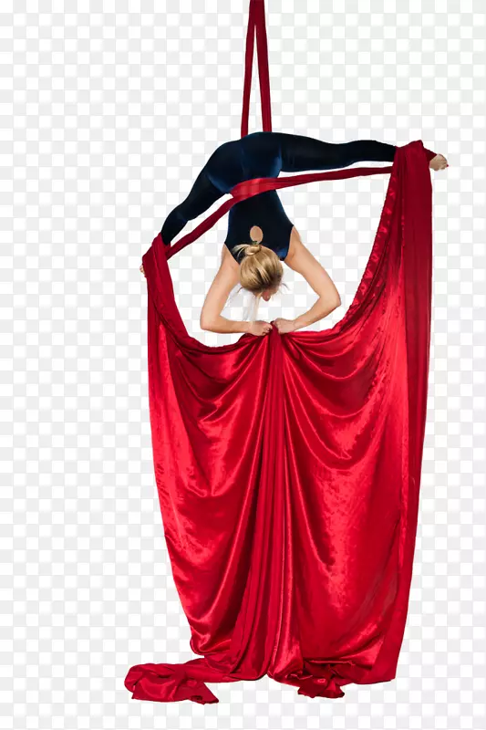 空中丝绸体操马戏团杂技-体操