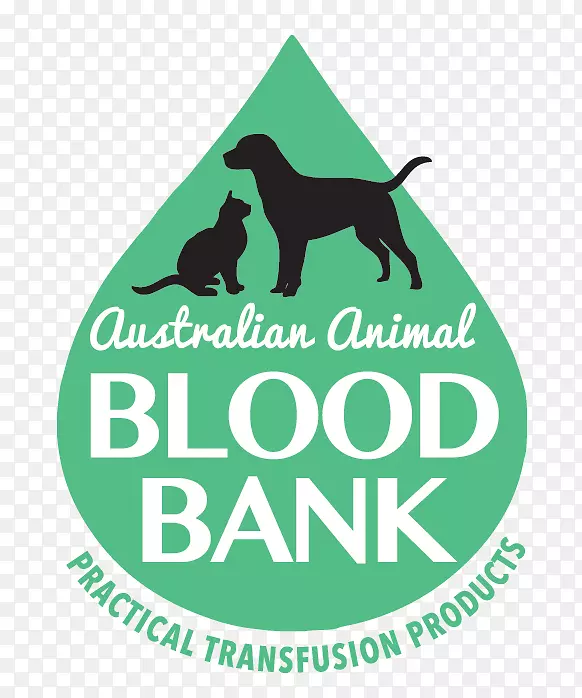拉布拉多猎犬标志绿色字体品牌-血库