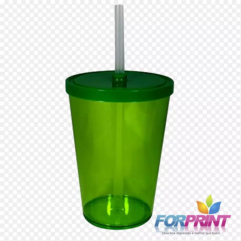 塑料玻璃绿色产品花盆-星级水彩