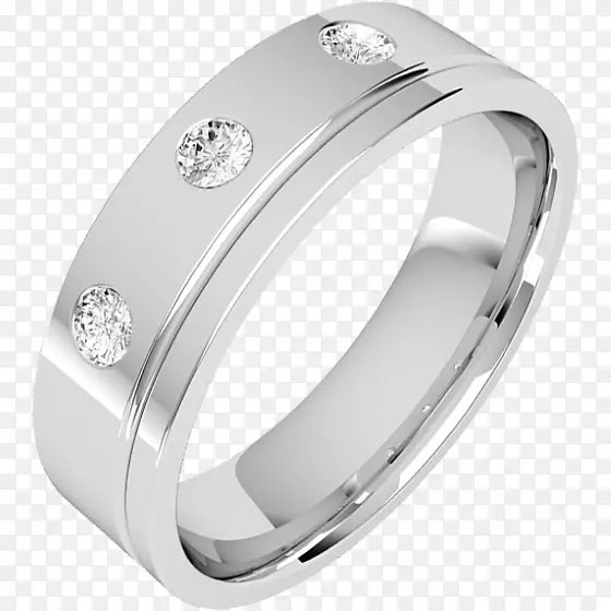 结婚戒指订婚戒指钻石切割珠宝.男性扁平材料