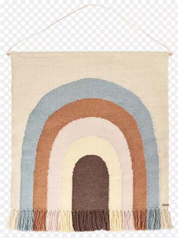 地毯墙设计依循彩虹广场-彩虹挂毯-羊毛家居装饰材料