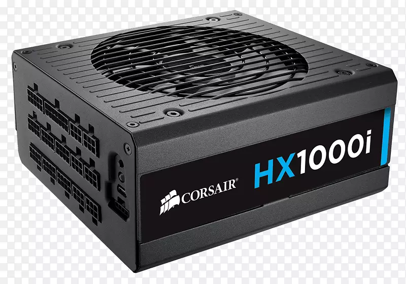 Corsair hx1000i 1000 w atx黑色电源单元适配器/电缆80加电缆组件.电源