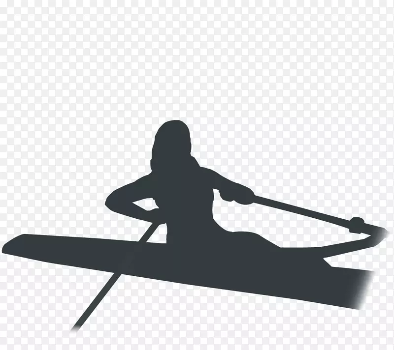 划船瑜伽奥林匹克运动剪影划艇