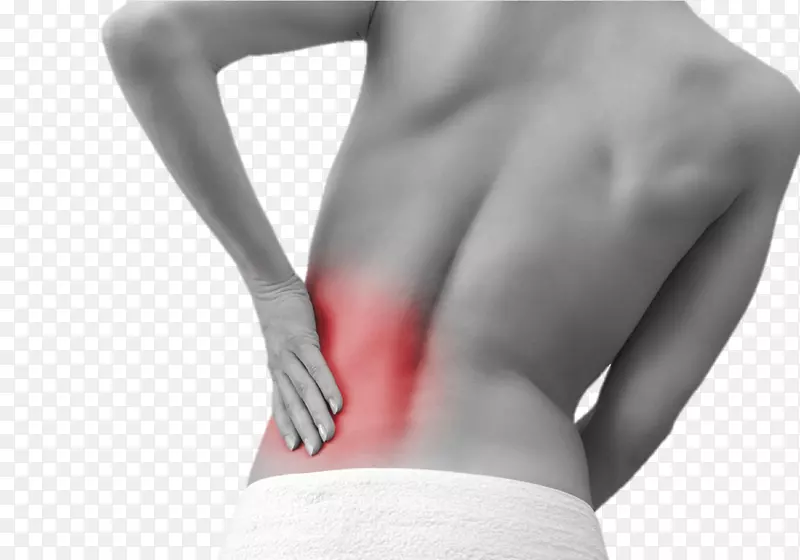 人背部下腰痛足跟疼痛症状-中肩部疼痛