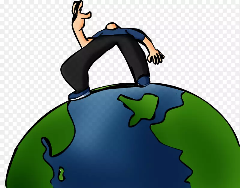 世界地球仪剪贴画绿色产品-地球仪
