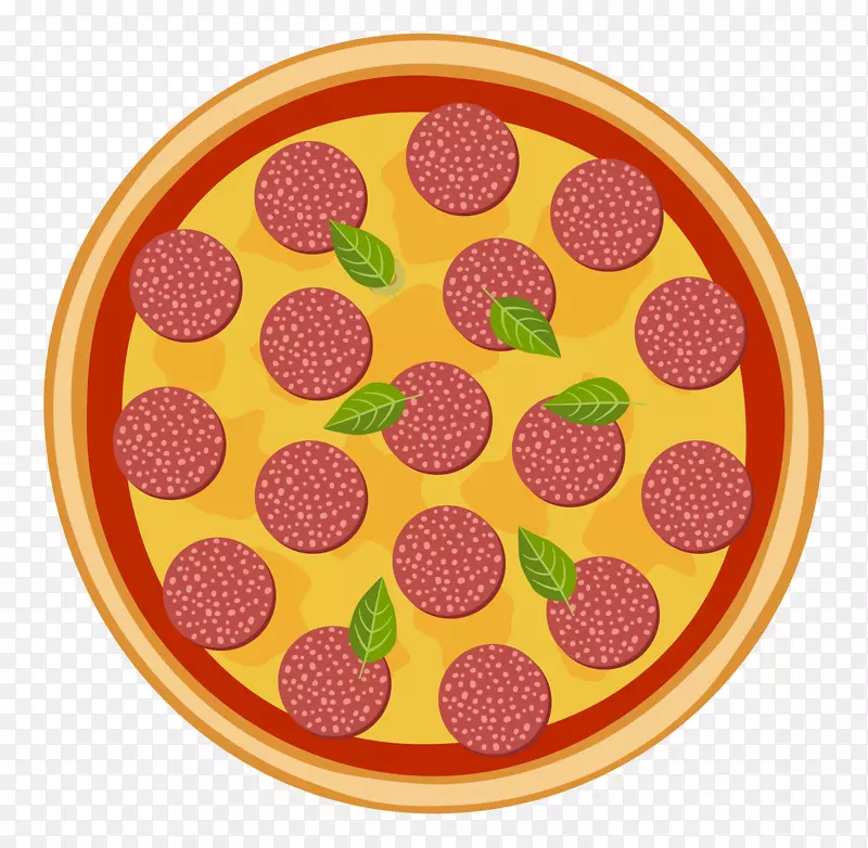 比萨饼，意大利菜，培根，意大利香肠-披萨
