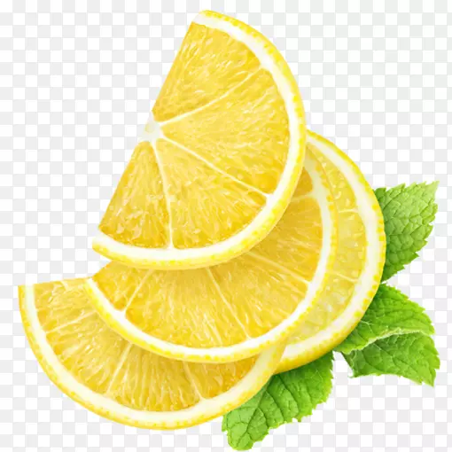 柠檬汁果汁黄柠檬片透明