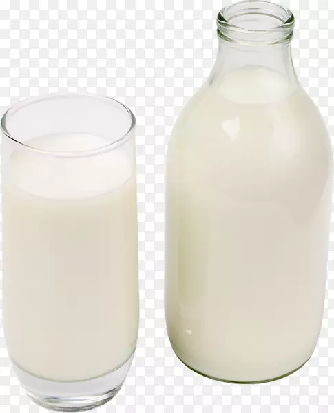 牛奶瓶面食奶油-牛奶