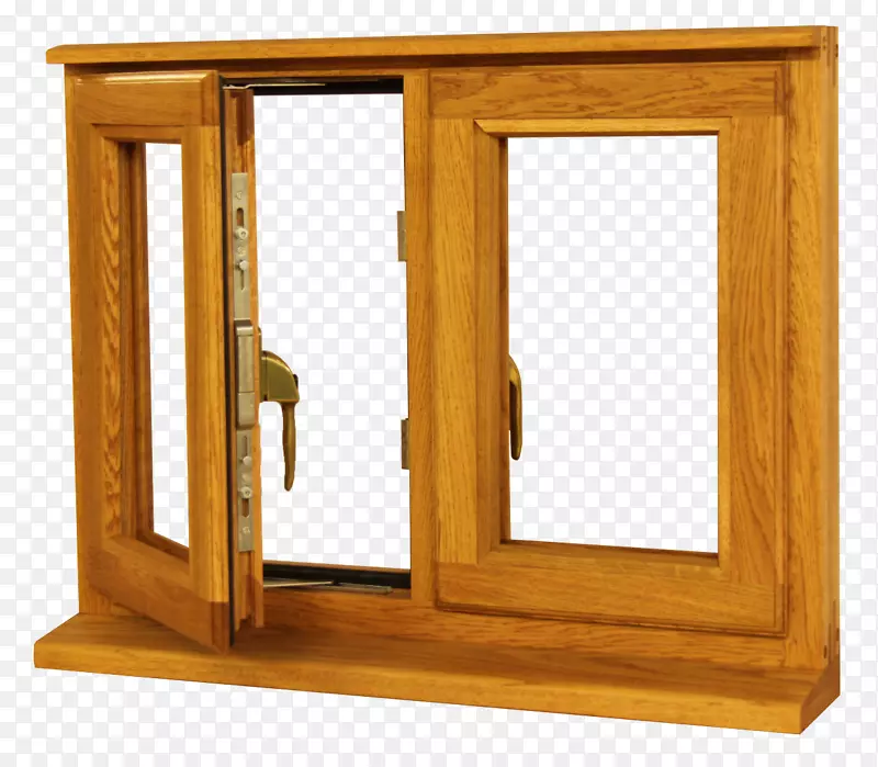 窗橡木门木桌-窗