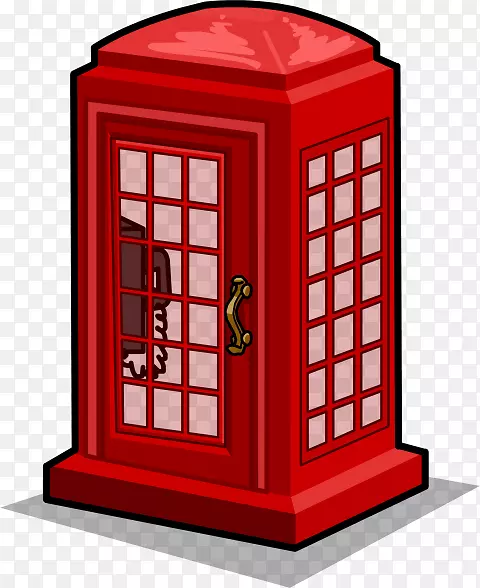 电话亭红色电话亭剪贴画电话亭
