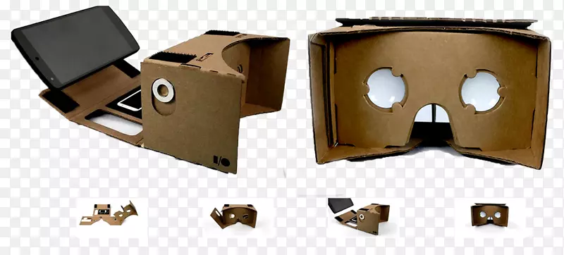 虚拟现实耳机谷歌硬纸板Oculus裂缝纸板