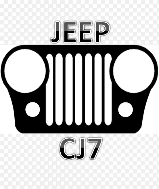 吉普CJ汽车格栅标志-吉普车