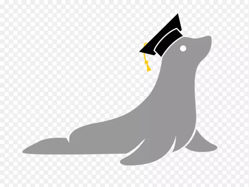 海狮狗夹标志夹艺术-狗
