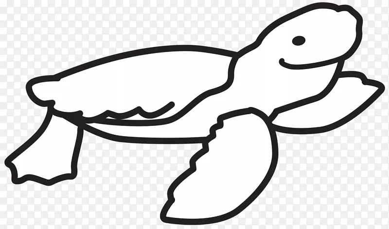 剪贴画昆虫线食肉动物植物-海龟