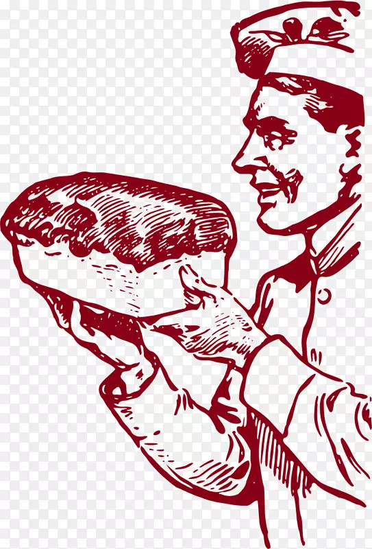 黑麦面包师剪贴画面包
