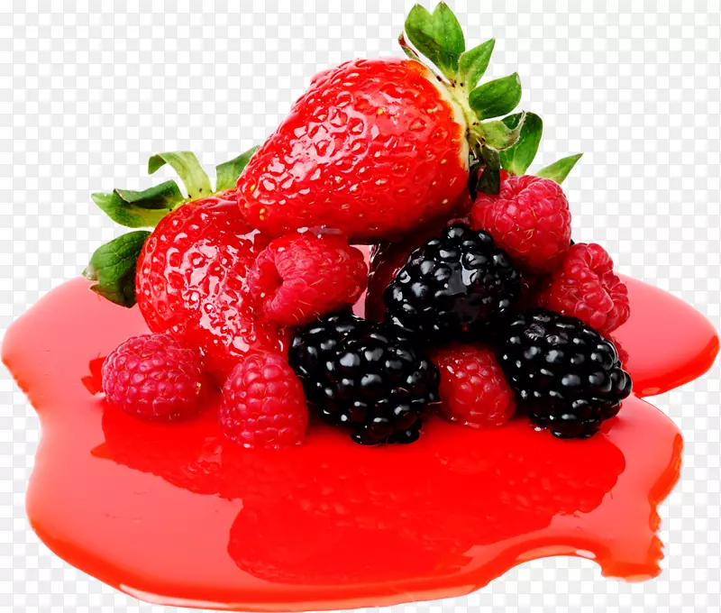 草莓汁浆果桌面壁纸-草莓