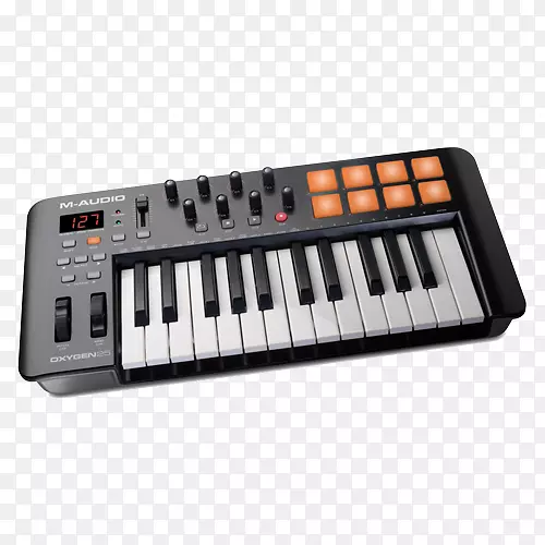 音频氧气25 mk iv midi键盘电子键盘midi控制器键盘