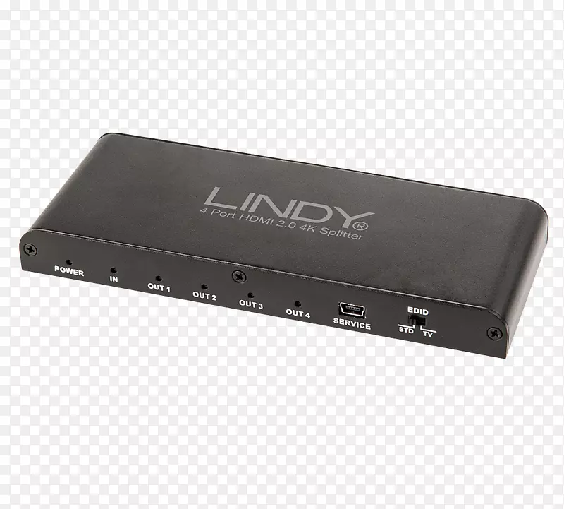 Lindy-USA 38221 4端口HDMI2.04k超高清电视计算机端口4k分辨率-Atenç；ã；o