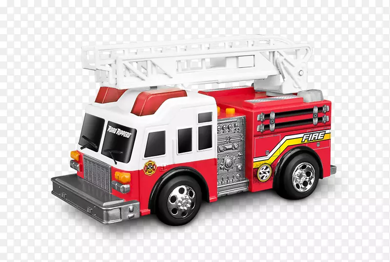 消防车、道路平底车、14辆抢险救生钩、梯式消防车、玩具车