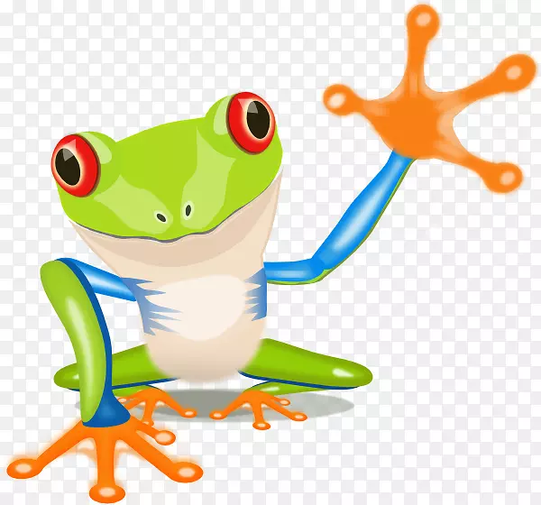 树蛙剪贴画澳大利亚绿色树蛙-青蛙