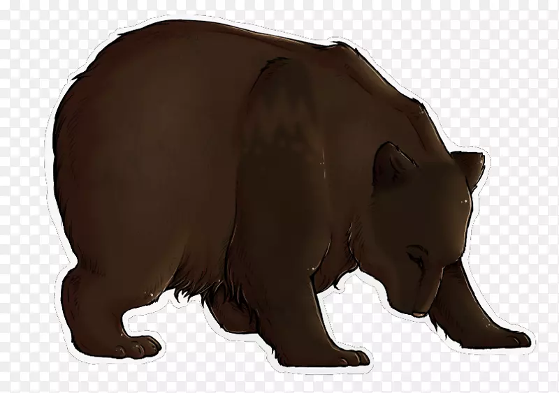 熊毛陆生动物鼻子-熊