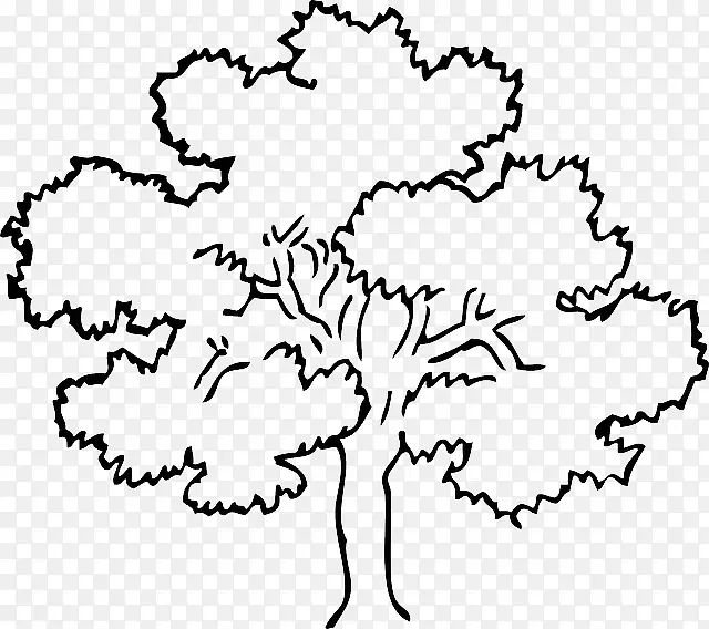 剪贴画开放式图形树图像树