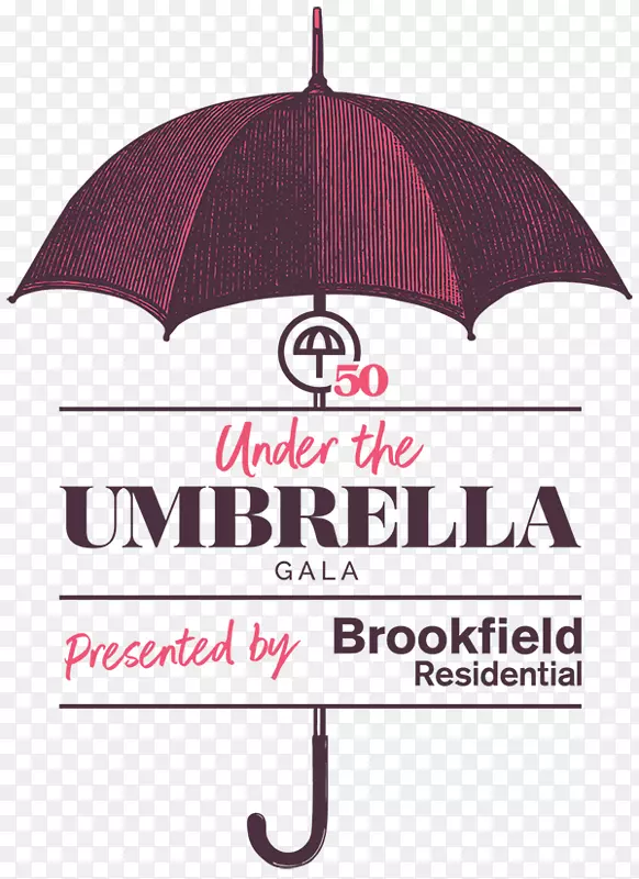 雨伞标志字体品牌粉红色m-伞