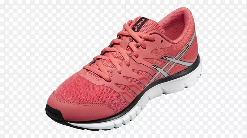 跑鞋.黑色和粉红色的女跑鞋