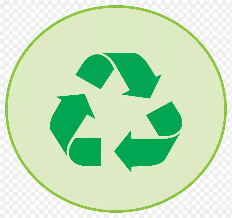 回收符号图形废物再利用-走绿色循环再利用心
