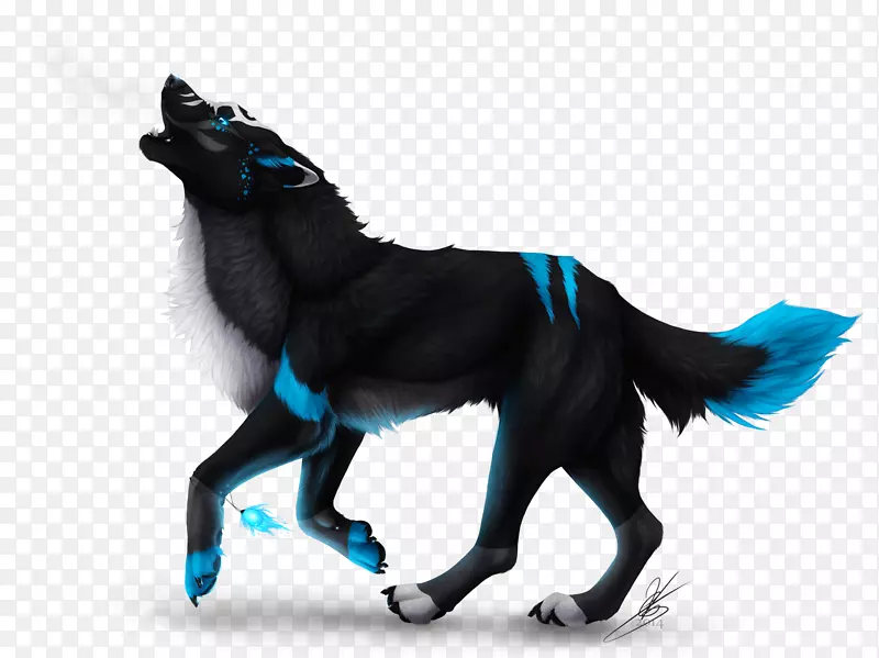 犬种罗勒蓝色艺术-狗