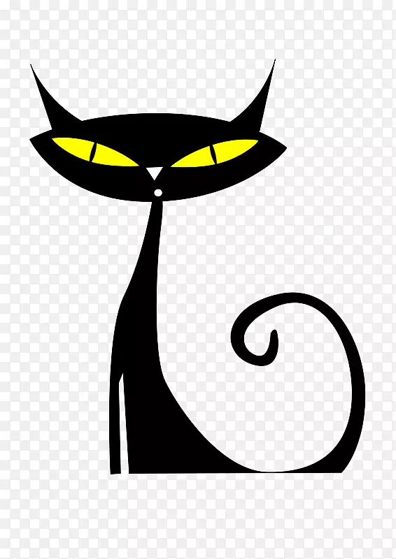 波斯猫暹罗猫剪贴画黑猫猫
