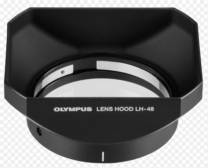 镜头罩奥林巴斯罩lh-48镜头照相机佳能ef镜头安装-照相机