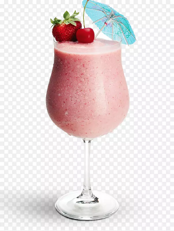 鸡尾酒-草莓汁汽水-草莓奶昔