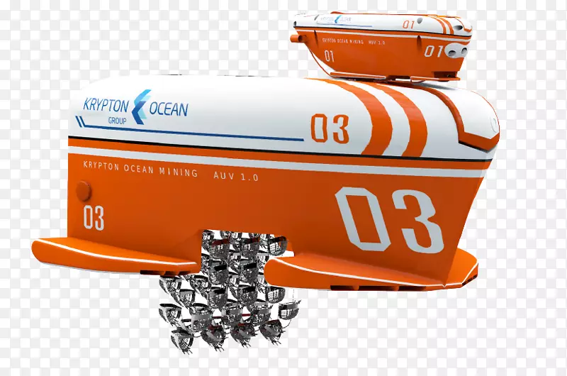 自主水下航行器潜水铁锰结核深海矿物