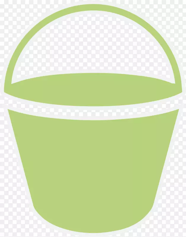 产品设计餐具字体-绿色塑料桶
