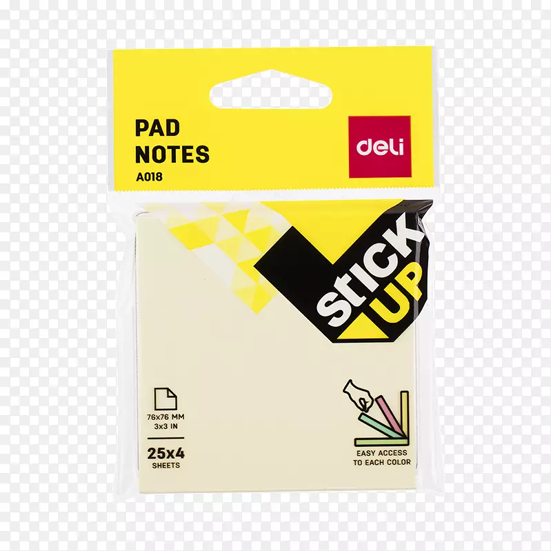 纸贴-它的便条贴在便条上，黄色-3米张贴它的便笺垫粉红色。