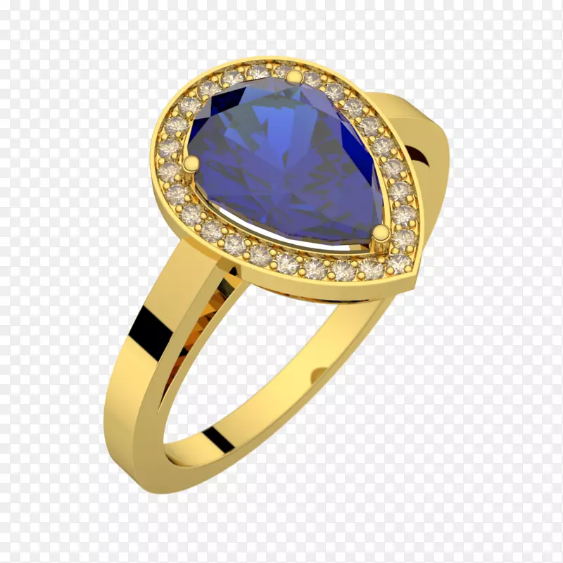 蓝宝石戒指皮埃尔普雷西乌斯纸牌珠宝-蓝宝石