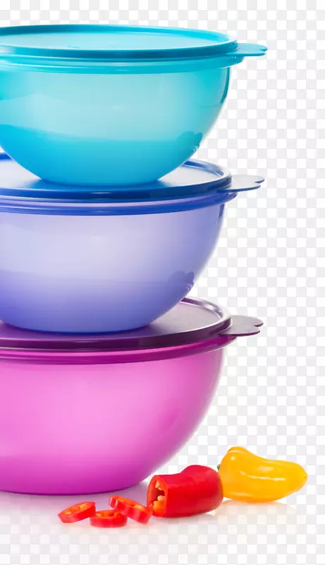 Tupperware更好的碗套3的新颜色的图帕器皿，这是一个碗产品-图帕惠