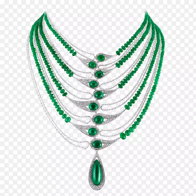 绿松石身形珠宝项链翡翠珠宝首饰